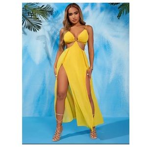 Sexy Yellow Cami Dress